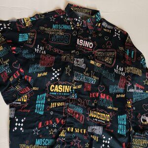 Moschino Rare XXXL Las Vegas motif Moschino Jeans shirt Vegas 3xl minor pinhole
